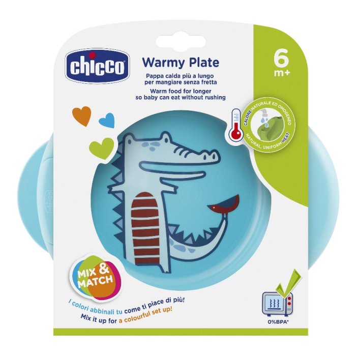 Chicco (artsana) Chicco Piatto Pappacalda 6 Mesi+ Azzurro