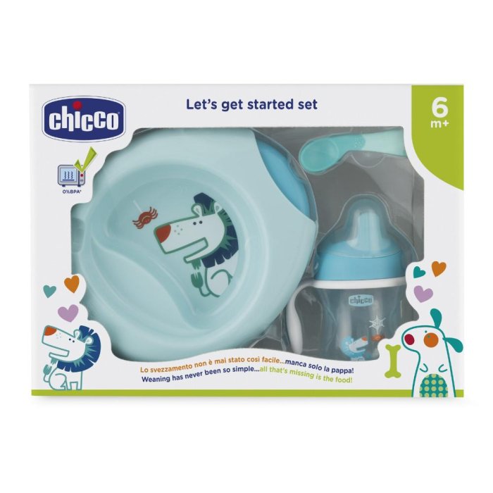 Chicco (artsana) Chicco Set Pappa 6 Mesi+ Azzurro