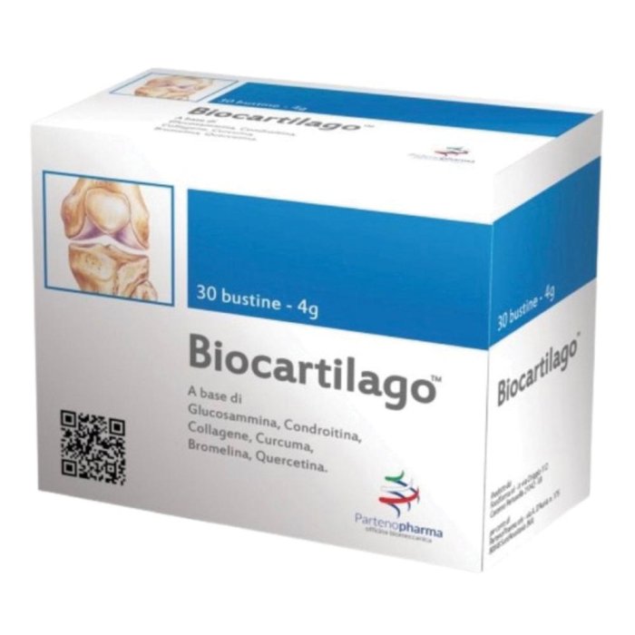 Biocartilago Partenopharma Integratore Articolazioni 30 Buste per Cartilagine e Benessere Osteoarticolare