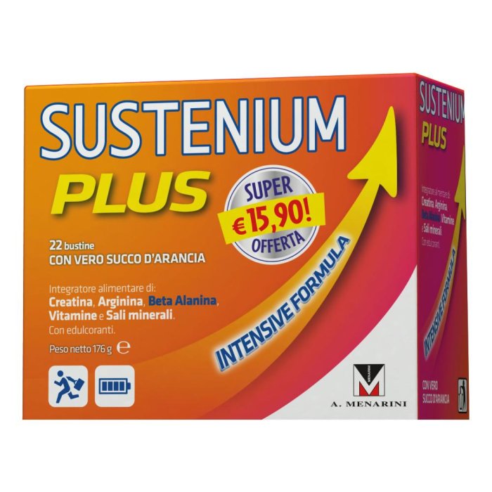 Sustenium Plus Energia Vitalità Menarini Integratore Alimentare 22 Buste