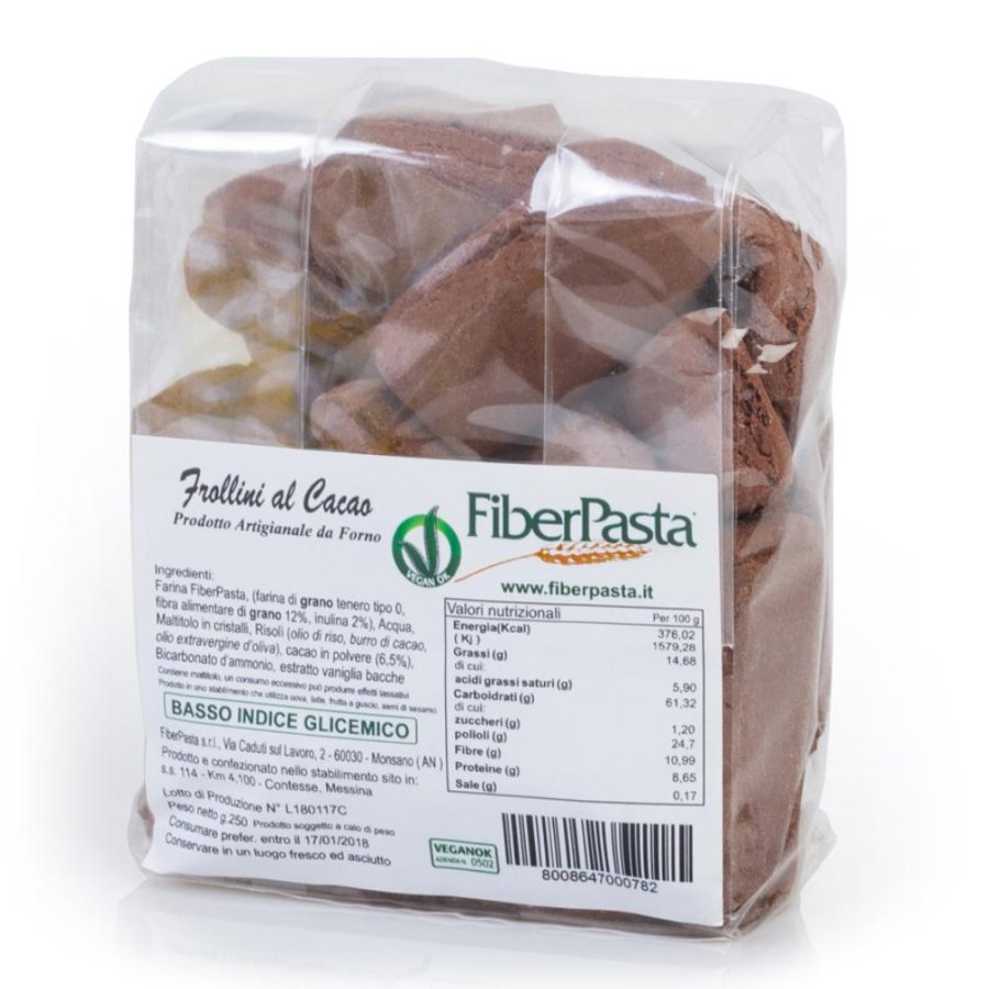 FIBERPASTA Frollini Cacao 250g FIBERPASTA Frollini Cacao 250g