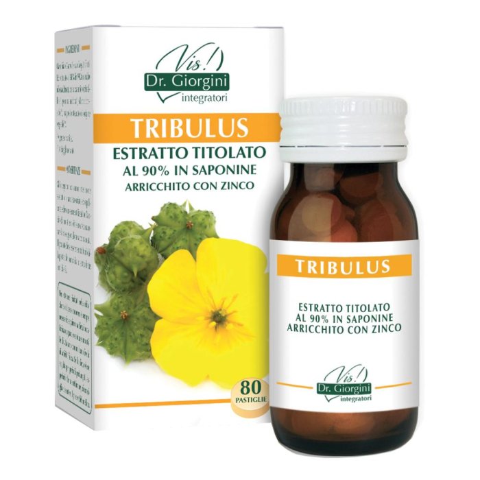 Tribulus Estratto Titolato metabolismo 80 Pastiglie