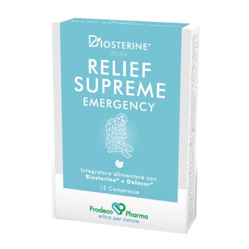 Biosterine Relief Supreme 12 compresse integratore per dolori e infiammazione