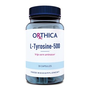 L Tirosina 500 mg Integratore 30 Capsule – Tirosina per Concentrazione, Energia Mentale e Benessere Cognitivo