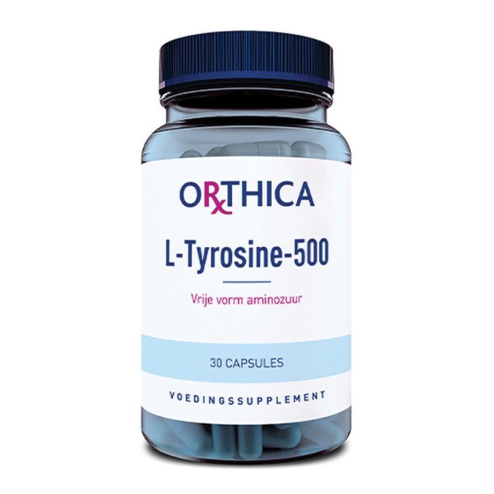 L Tirosina 500 mg Integratore 30 Capsule – Tirosina per Concentrazione, Energia Mentale e Benessere Cognitivo
