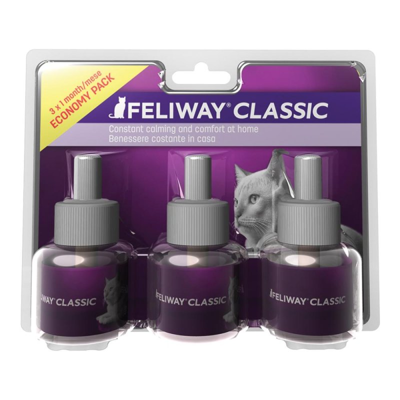 Ceva Salute Animale Feliway Classic 3 Ricariche Da 48 Ml