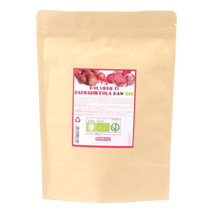 Barbabietola polvere bio 200 g - superfood in polvere per smoothie, centrifughe e ricette salate