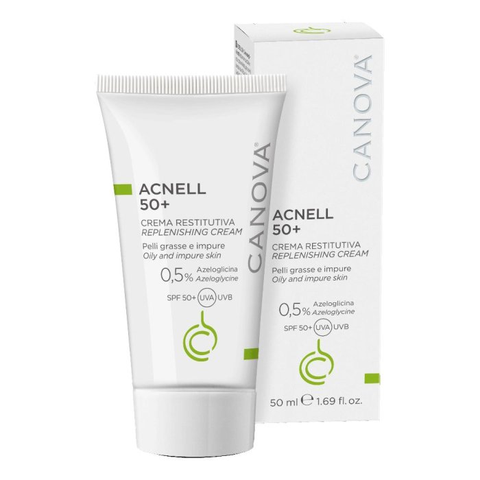 Canova Acnell 50+ Crema Restitutiva per pelli Grasse 50 ml