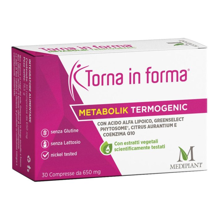 Torna in Forma Metabolik Termo - integratore termogenico per controllo del peso