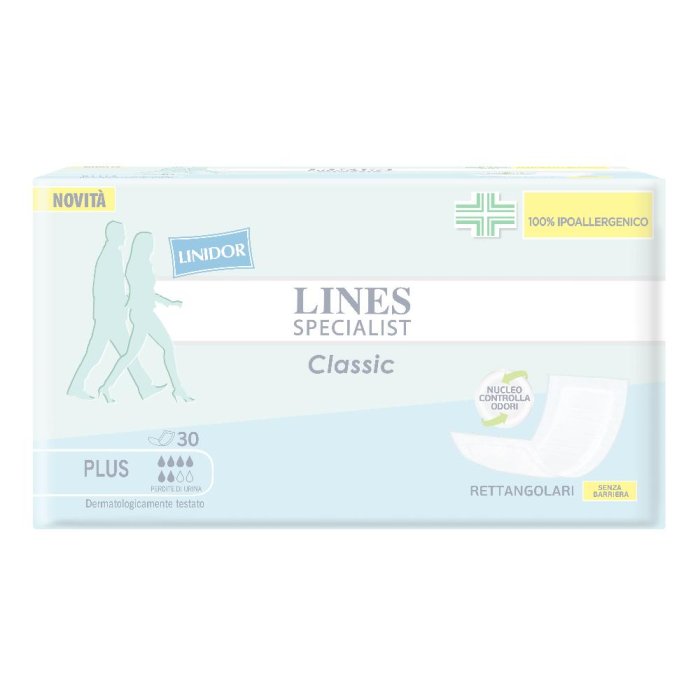 Fater Pannolone Rettangolare Lines Specialist Classic S/b 30 Pezzi