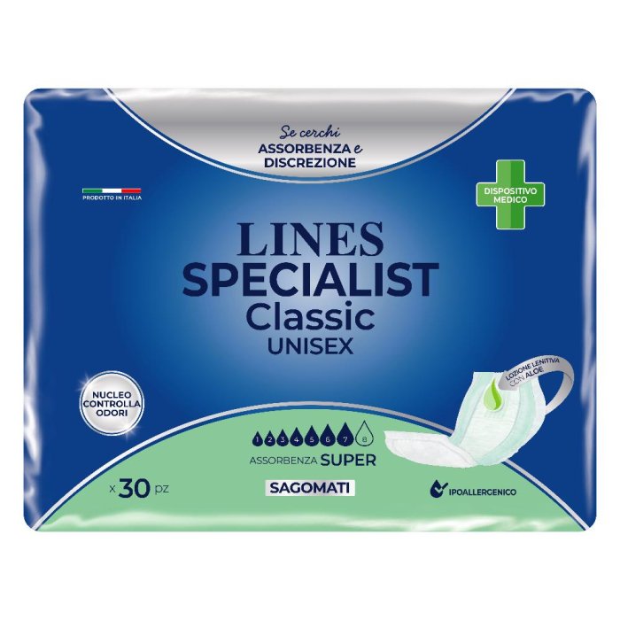 Fater Pannolone Lines Specialist Classic Sagomato Super 30 Pezzi