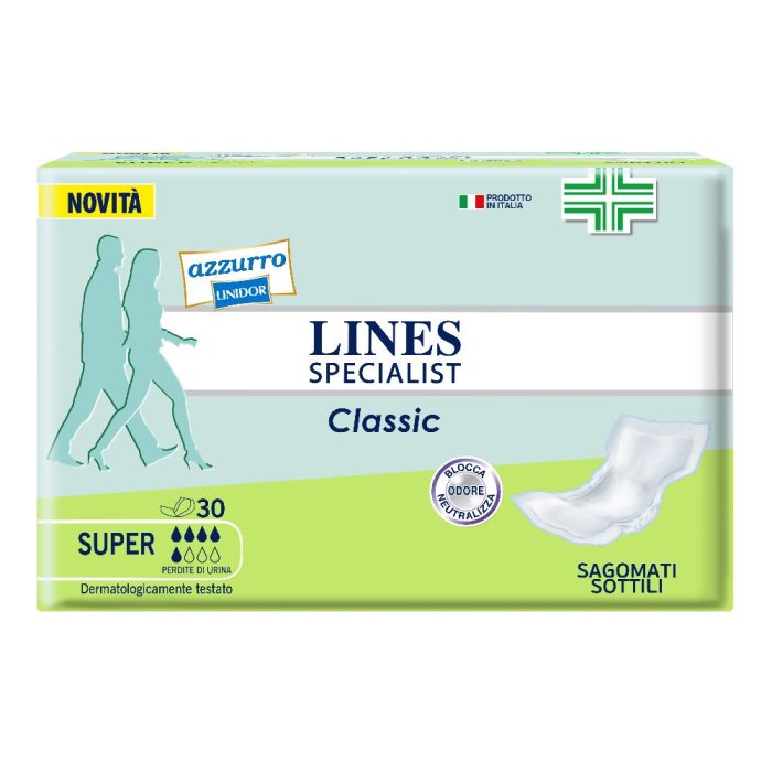 Lines Specialist - Classic Assorbente Sagomato Sottile Super 30assorbenti