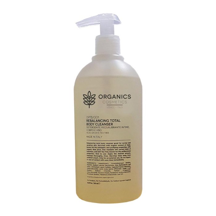 Organics Rebalancing Total Body Cleanser Detergente Intimo Viso e Corpo 500 ml