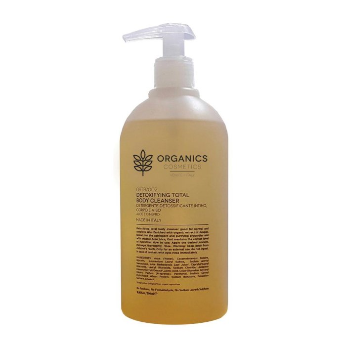 Organics Detoxifying Total Body Cleanser Detergente Intimo Viso e Corpo 500 ml