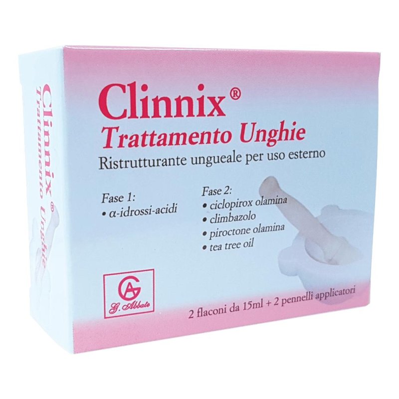 Abbate Gualtiero Clinnix Trattamento Unghie 2 X 15 Ml