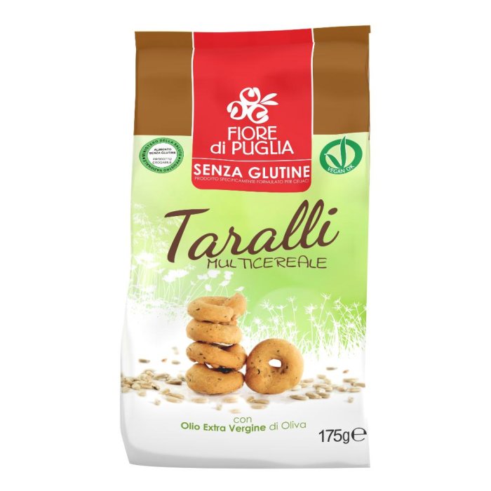 Taralli Multicereali Fiore di Puglia 175 grammi Snack Tipico Pugliese