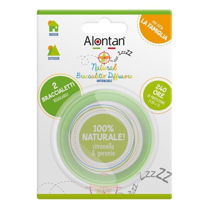 Pietrasanta Pharma Alontan - Natural Braccialetto Diffusore 2 bracciali