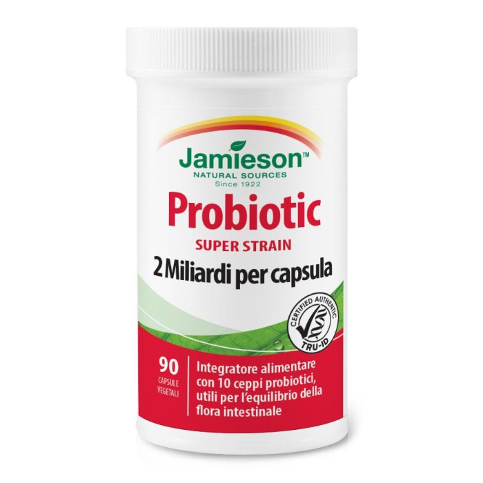 Jamieson Probiotic Super Strain Integratore Alimentare 90 Capsule Vegetali