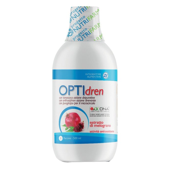 Optidren melograno 500 ml - integratore drenante al gusto melograno