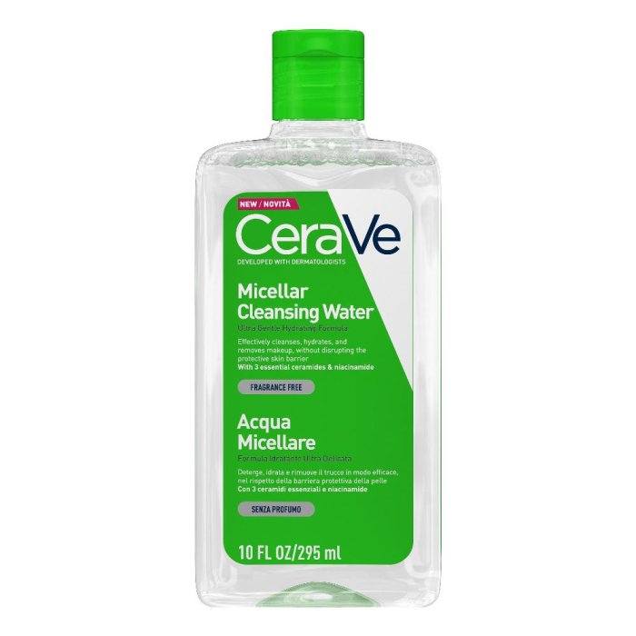 CeraVe Acqua Micellare con 3 Ceramidi Essenziali Idrata Strucca e Ripristina la Barriera Cutanea, 295 ml