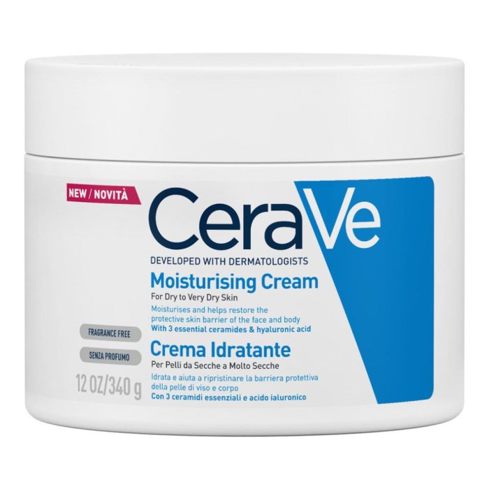 Cerave Crema Idratante Pelle Secca E Molto Secca 340 Ml