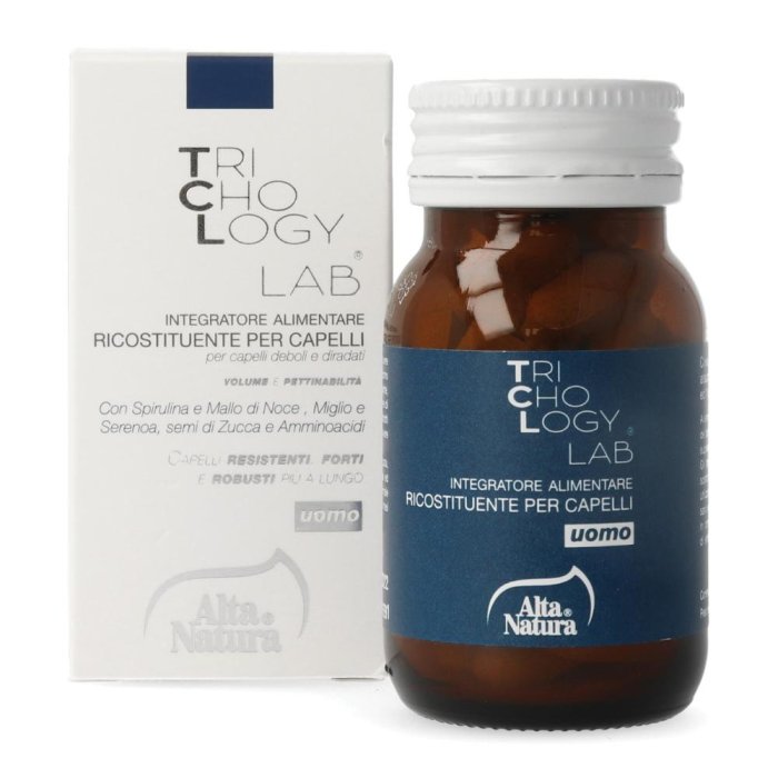 Trichology Lab Integratore Capelli Anticaduta 50 Compresse – Rinforzante per Crescita, Volume e Vitalità