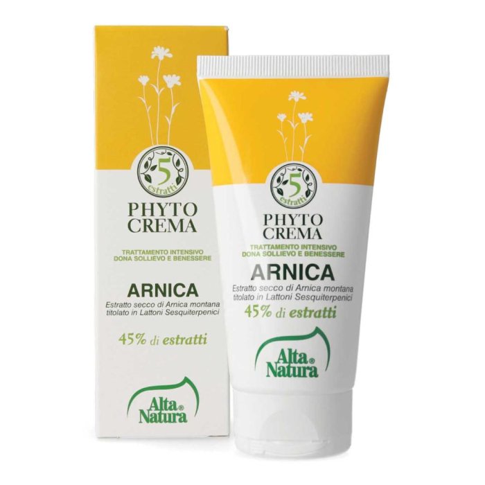 Phytocrema Arnica 45% Crema 75 ml ad Alta Concentrazione per Dolori Muscolari e Contusioni