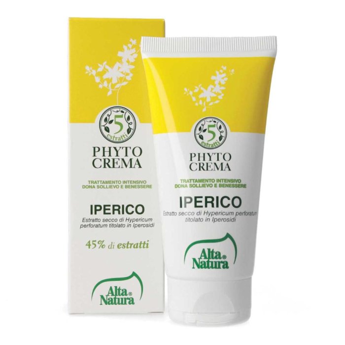 Phytocrema Iperico Crema Corpo 75 millilitri ad Alta Efficacia Lenitiva e Rigenerante per Pelle Secca e Irritata