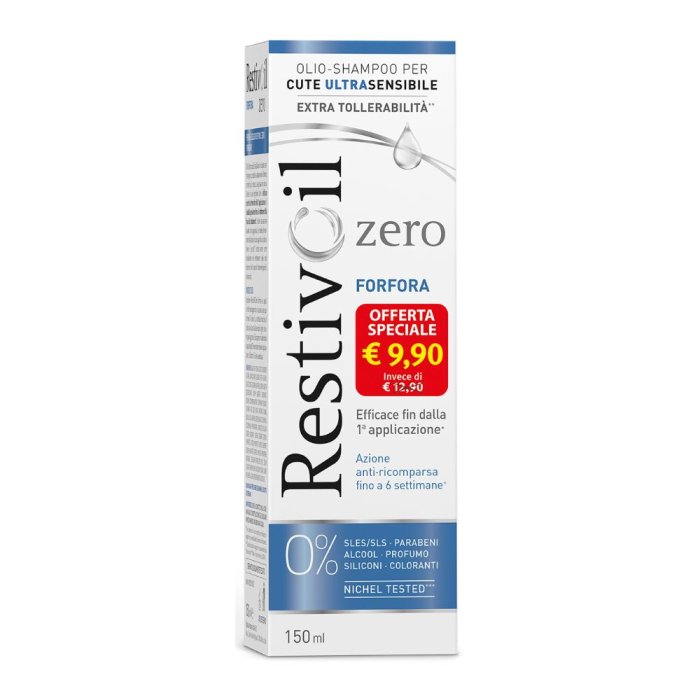 RestivOil Capelli Sani e Splendenti Zero Forfora Shampoo Antiforfora Riequilibrante 150 ml Taglio Prezzo
