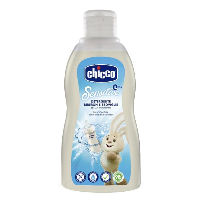 Chicco Detergente Stoviglie 300 ml Igienizzante Delicato per Biberon e Accessori Neonato