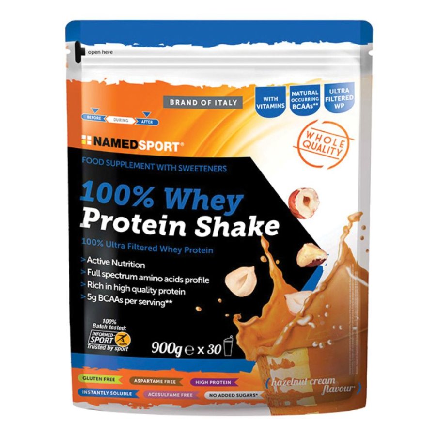 Named Sport Whey Protein Shake Hazelnut Cream 900 G Named Sport Whey Protein Shake Hazelnut Cream 900 G