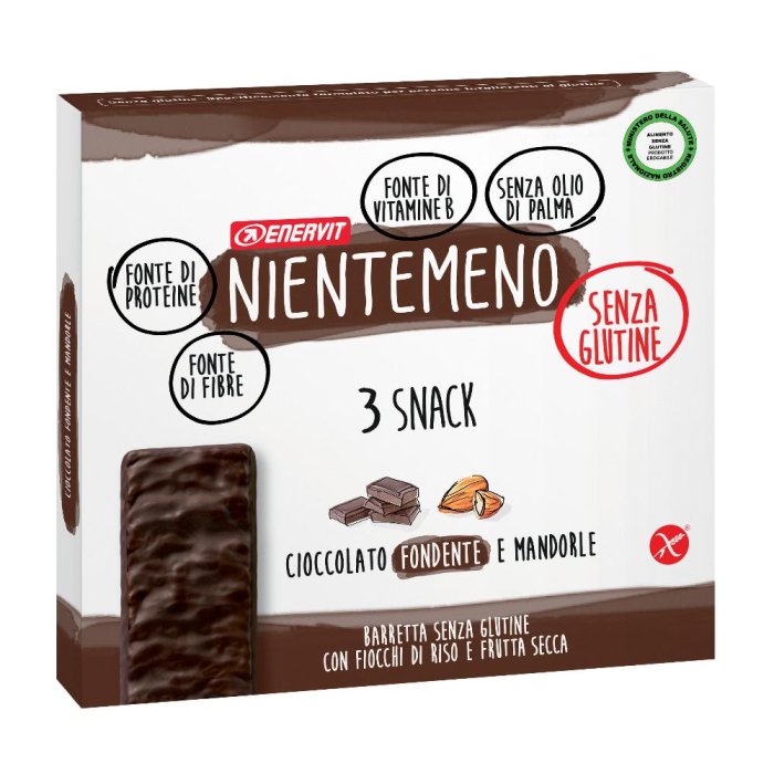Enervit Nientemeno Bar Fondente Mandorle 3 X 33 G