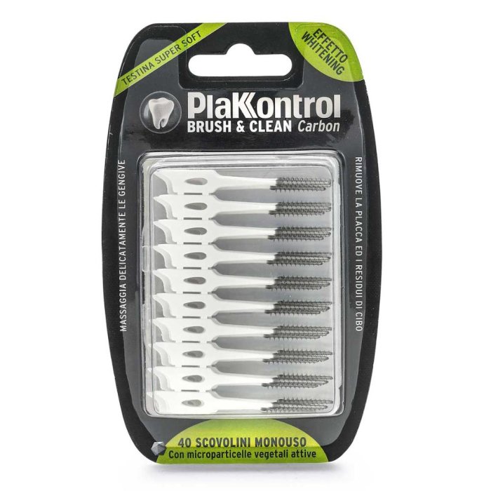 Plakkontrol Brush and Clean Scovolini Interdentali per Pulizia Denti e Apparecchi Ortodontici, Confezione da 40 Pezzi