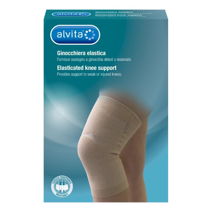 Alvita Ginocchiera Elastica Ambidestra Colore Beige Taglia 3 (41-46 cm) 1 Pezzo