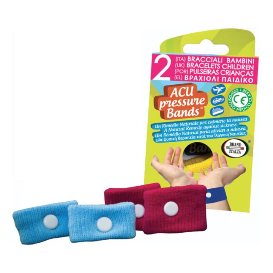 Acu Pressure Band adulti 2 pezzi - braccialetti per digitopressione anti-nausea Acu Pressure Band adulti 2 pezzi - braccialetti per digitopressione anti-nausea