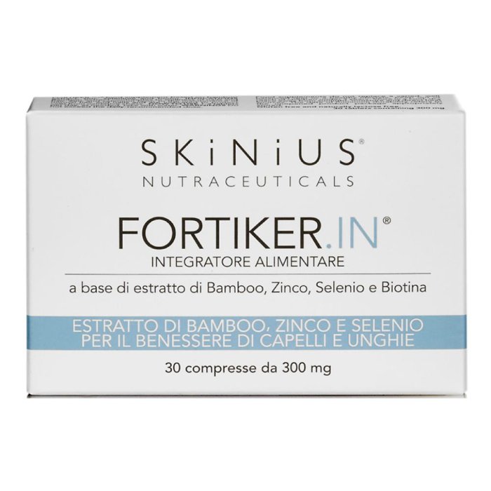 Skinius Fortiker In integratore Antiossidante per Capelli e Unghie 30 compresse