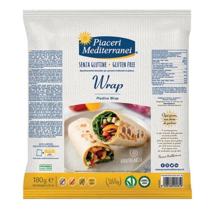Piaceri Mediterranei Piadina Wrap 180g
