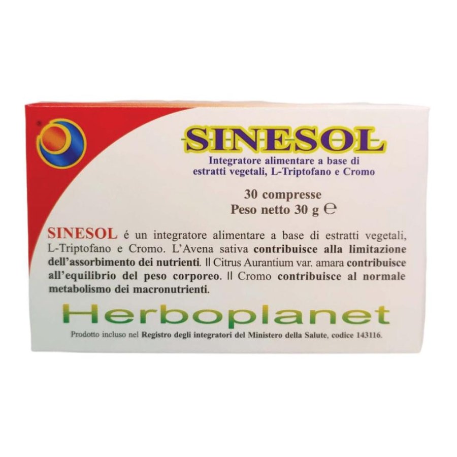 Sinesol 30 compresse - integratore per equilibrio del sistema nervoso Sinesol 30 compresse - integratore per equilibrio del sistema nervoso