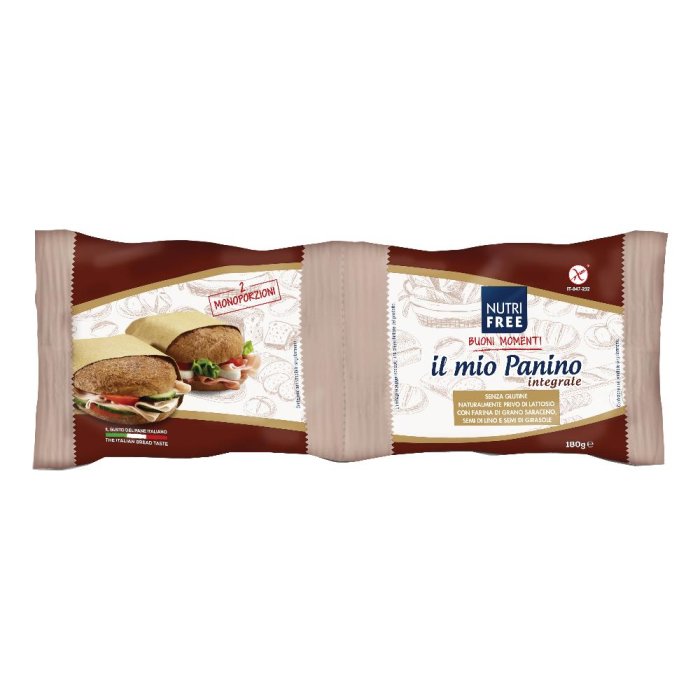 Nutrifree Il Mio Panino Integrale Senza Glutine 180 G (90 G X 2)