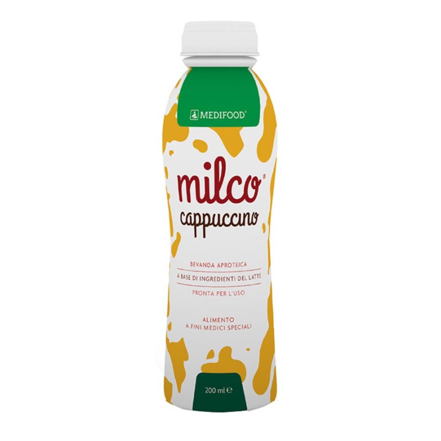 Medifood milco bevanda aproteica cappuccino 6 x 200 ml Medifood milco bevanda aproteica cappuccino 6 x 200 ml
