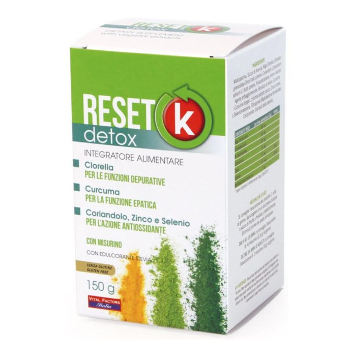 Vital Factors Reset K Detox Integratore Alimentare 150g