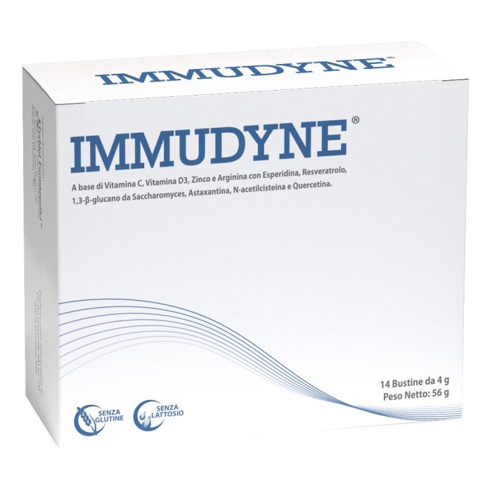 Immudyne Integratore Immunitario 14 Bustine – Beta Glucano con Vitamina C e Vitamina D per Sostegno del Sistema Immunitario