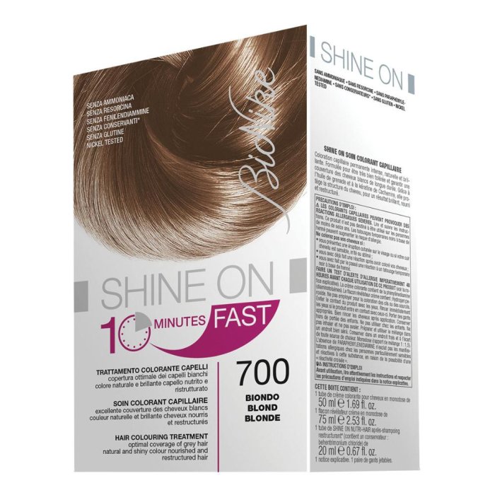 BioNike  Colorazione Shine ON Fast Trattamento 10 Minuti 700 Biondo