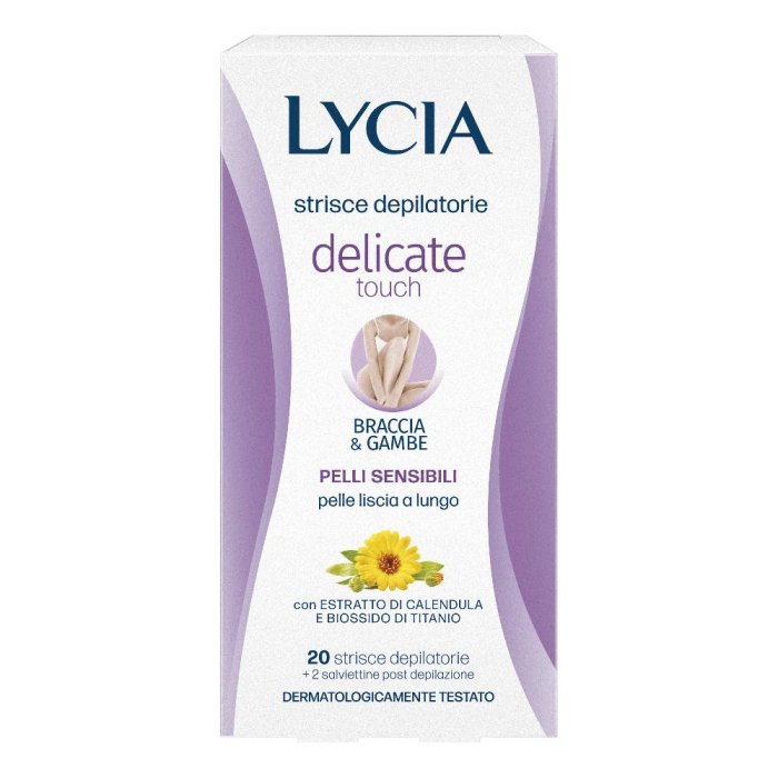 Lycia Delicate Touch - Strisce Depilatorie Braccia E Gambe 20 Strisce