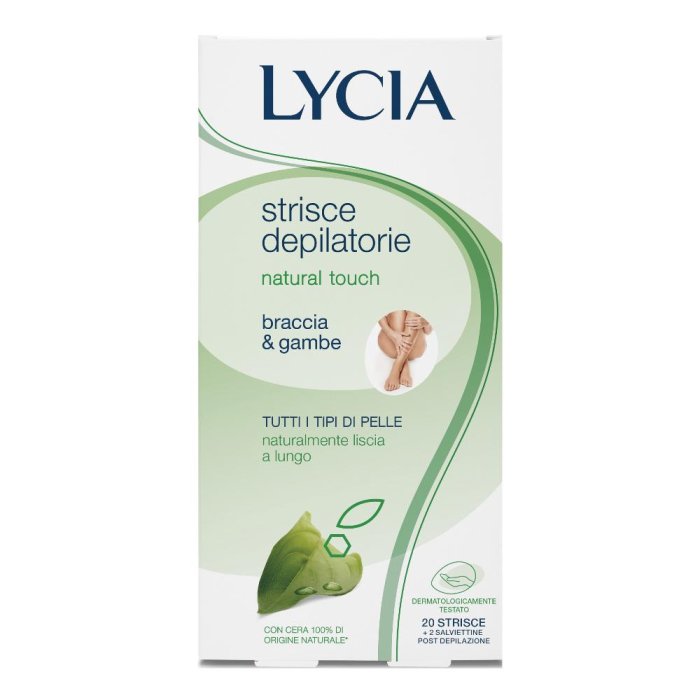 Lycia Natural Touch - Strisce Depilatorie Braccia E Gambe 20 Strisce