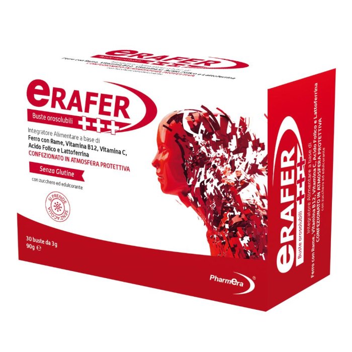 Erafer +++ Integratore di Ferro 30 Bustine | Supporto per Stanchezza e Difese Immunitarie