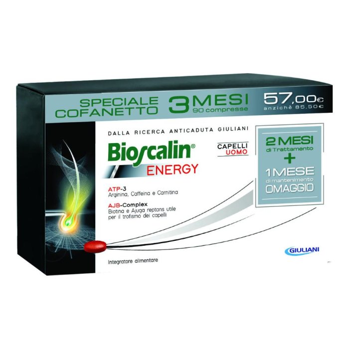 Bioscalin Energy Capelli Uomo Integratore Alimentare 90 Compresse