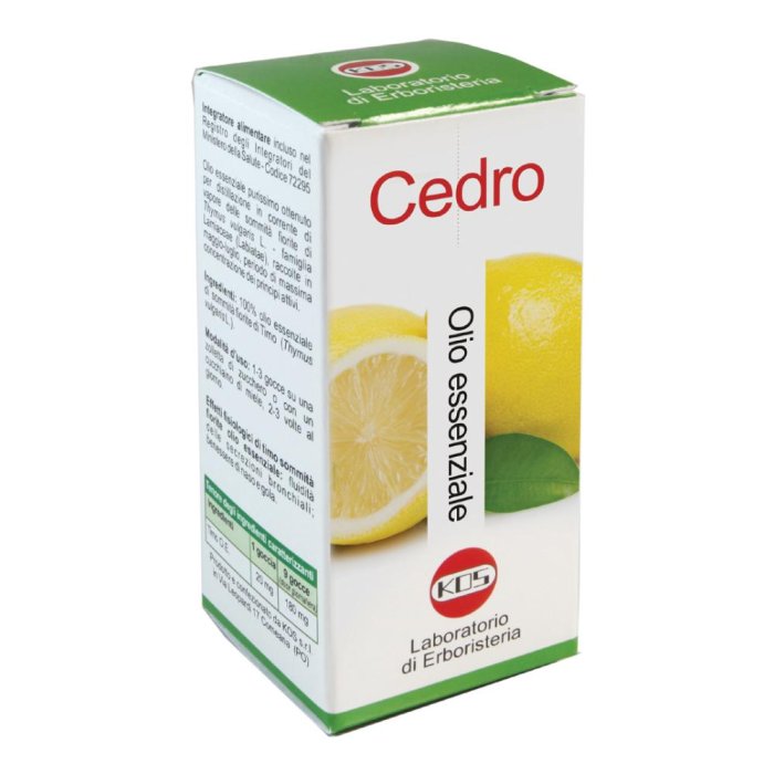 Cedro olio essenziale 20 ml Kos - olio essenziale di cedro per diffusori e massaggi