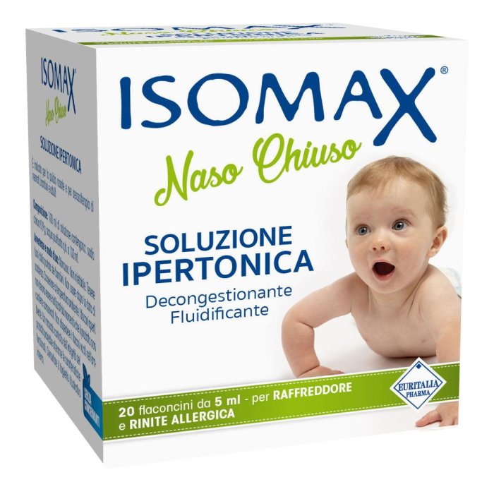   Isomax Naso Chiuso soluzione ipertonica 3% monodose - confezione 20 flaconcini da 5 ml