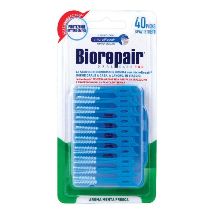 Biorepair Soft Pick Fine Scovolini Monouso In Gomma 40 Scovolini